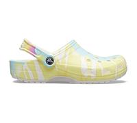 Crocs Classic Tie-dye Clogs, Zoccoli Unisex-Adulto, White Multi, 43/44 EU