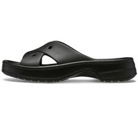 Crocs Sandali classici da donna con cinturino incrociato, nero, taglia 37, Nero, 36/37 EU