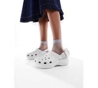 Crocs - Classic - Zoccoli color raggio di luna con fiori e plateau-Grigio 41-42