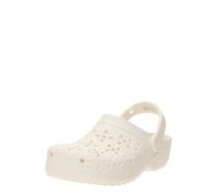 Crocs - Classic Floral Cut Out Clog - Sandali EU 37-38 beige/bianco