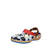 Crocs® Toy Story - Zoccoli Classici - Scarpe perforate per Uomo e Donna - Suola e Intersuola in Eva - Jeans Blu Impermeabili/Woody Uomo 5, Donna 7 M