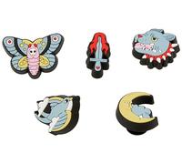Crocs Retro Confezione da 5, Charm Decorativi per Scarpe Unisex-Adulto, Tatuato retrò, Taglia Unica