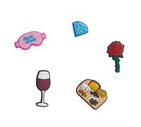 Crocs Confezione da 5 ciondoli per Scarpe | Personalizza Jibbitz, Charms Unisex-Adulto, Ladies Night 5-Pack, Taglia Unica
