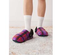 Crocs - Cozzzy - Pantofole in pile viola con stampa a quadri 37-38