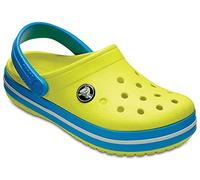 Crocs Crocband Clog K, Zoccoli Unisex - Bambini e ragazzi, Tennis Ball Green Ocean, 19/20 EU