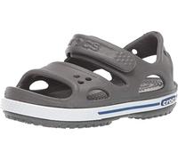 Crocs Crocband II Sandal P, Sandali Unisex - Bambini, Grigio (Slate Grey/Blue Jean), 20/21 EU