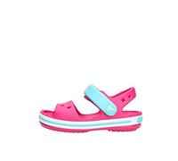 Crocs Crocband Sandal Kids, Sandali con Cinturino alla Caviglia, Unisex - Bambini e ragazzi, Rosa (Candy Pink/Pool), 19/20 EU