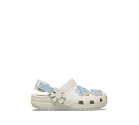 crocs Crocs Classic Denim Flower con cinturino posteriore regolabile Clog uk10eu28 Marrone