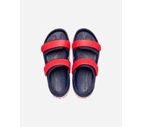 Crocs Crocband Cruiser Sandal T, Sandali Unisex - Bambini e Ragazzi, Navy Varsity Red, 22/23 EU