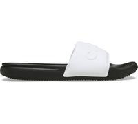Crocs Sandalo Slide da uomo, nero/bianco, 39 EU, Nero e bianco, 39/40 EU