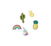 Crocs Shoe Charm 5-Pack | Personalize with Jibbitz for, Decorazione di Scarpe Unisex-Adulto, Fun Trend, Taglia Unica