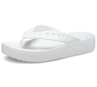 Crocs Donna Baya Platform Flip Infradito, White, 38/39 EU
