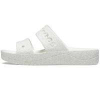 Crocs Baya Platform Sandal, Sandali Donna, Glitter White, 41/42 EU