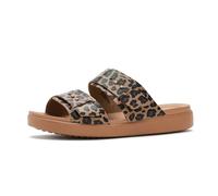 Crocs Donna Brooklyn Animal Buckle Low Sandalo, Leopardo Seppia, 39 EU
