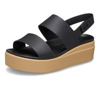 Crocs Donna Brooklyn Low Wedge Sandalo cuneo, Anacardi Nero, 39 EU