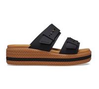 Crocs Donna Brooklyn Woven Buckle Sandalo, Black, 37/38 EU