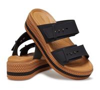 Crocs Donna Brooklyn Woven Buckle Sandalo, Black, 38/39 EU
