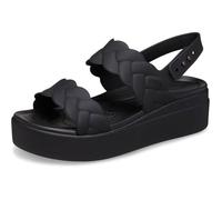 Crocs Donna Brooklyn Woven Upper LW Sandalo, Black/Black, 42/43 EU