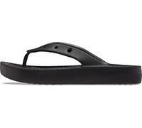 Crocs Donna Classic Platform Flip W Infradito, Black, 36/37 EU