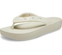 Crocs Donna Classic Platform Flip W Infradito, Bone, 33/34 EU