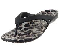 Crocs Donna Kadee II Graphic Flip W Infradito, Black/Multi Animal, 33/34 EU