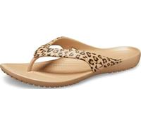 Crocs Donna Kadee II Leopard Flip W Infradito, Leopard/Gold, 36/37 EU
