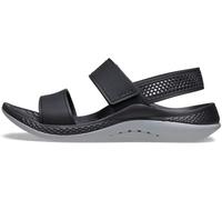 Crocs Donna LiteRide 360 Sandal W Sandalo, Black/Light Grey, 39/40 EU