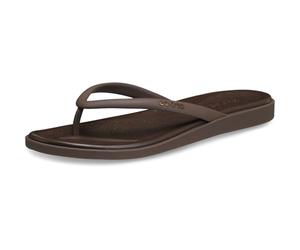 Crocs Donna Miami Matte Round Toe Flip Tongues, Caffè, 42 EU