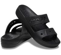 Crocs Donna Via Platform Sandal Sandalo, Black, 41/42 EU