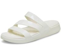 Crocs Getaway Patent Strappy, Infradito Donna, Gesso, 41/42 EU