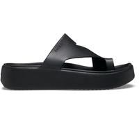 Crocs Getaway Platform Toe Loop, Sandali Donna, Nero, 42/43 EU