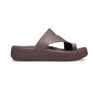 Crocs Getaway Platform Toe Loop, Sandali Donna, Truffle, 42/43 EU