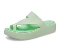 Crocs Getaway Platform Toe Loop, Sandali Donna, Verde, 36 EU