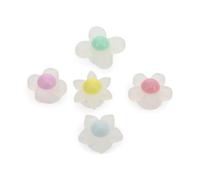 Crocs Iridescent Flowers 5 Pack, Charm Decorativi per Scarpe Unisex-Adulto, Multicolore, Taglia Unica