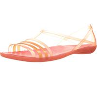 Crocs Isabella - Sandali bassi da donna, Arancione (Corallo), 34.5 EU