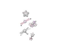 Crocs Jibbitz Charms, stelle e fiocchi unisex - Confezione da 5