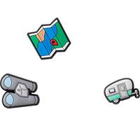 Crocs Jibbitz, confezione da 3 ciondoli per scarpe, Lookout, taglia unica, Misura unica, Nessuna pietra preziosa