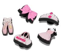 Crocs Shoe Charm 5-Pack | Personalize with Jibbitz for, Ciondolo per Scarpe Unisex, Ballet Class, Taglia Unica