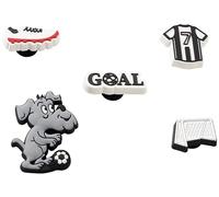 Crocs Shoe Charm 5-Pack | Personalize with Jibbitz for, Ciondolo per Scarpe Unisex, Soccer Goal, Taglia Unica