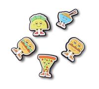 Crocs Jibbitz Shoe Charm 5-pack | Personalize With Jibbitz for Crocs - Ciondolo per scarpe Unisex, Chill Foods,