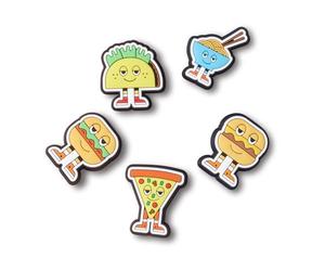 Crocs Jibbitz Shoe Charm 5-pack | Personalize With Jibbitz for Crocs - Ciondolo per scarpe Unisex, Chill Foods,