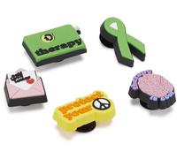 Crocs Jibbitz Shoe Charm 5-pack | Personalize With Jibbitz for Crocs - Ciondolo per scarpe Unisex, Mental Health,