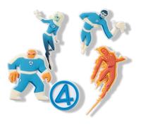 Crocs Marvel Fantastic 4 5 Pack, Charm Decorativi per Scarpe Unisex-Adulto, Multicolore, Taglia Unica