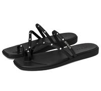 Crocs Miami Studded Toe Loop Sandal, Sandali Donna, Nero, 42/43 EU