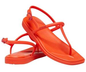 Crocs Miami Thong - Sandali da donna, Lava, 10 Donne