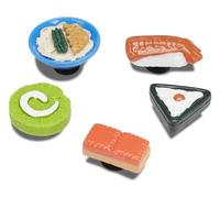 Crocs Party Confezione da 5, Charm Decorativi per Scarpe Unisex-Adulto, 3D Mini Sushi Partito