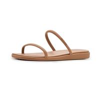 Crocs Sandali bassi da donna Miami con due cinturini, cioccolato al latte, 36, Cioccolato, 34/35 EU