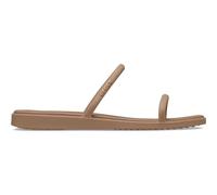Crocs Sandali bassi da donna Miami con due cinturini, cioccolato al latte, 38, Cioccolato, 37/38 EU