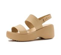 Crocs Sandalo Brooklyn Sky Tacco Donna Anacardi 34 EU