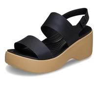 Crocs Sandali Brooklyn Sky da donna, con tacco, nero/anacardio, 37, Anacardi Neri, 36/37 EU